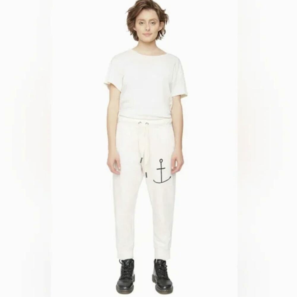 Sandrine Rose x Free People Cream Anchor Sweatpants Joggers